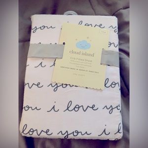 Cloud Island fitted crib sheet